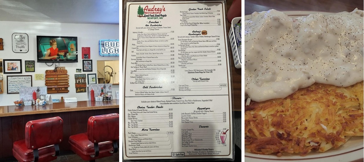 Audrey's Restaurant Menu