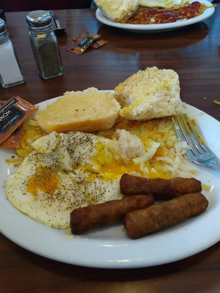 Audrey Special Basted Eggs with Sausage