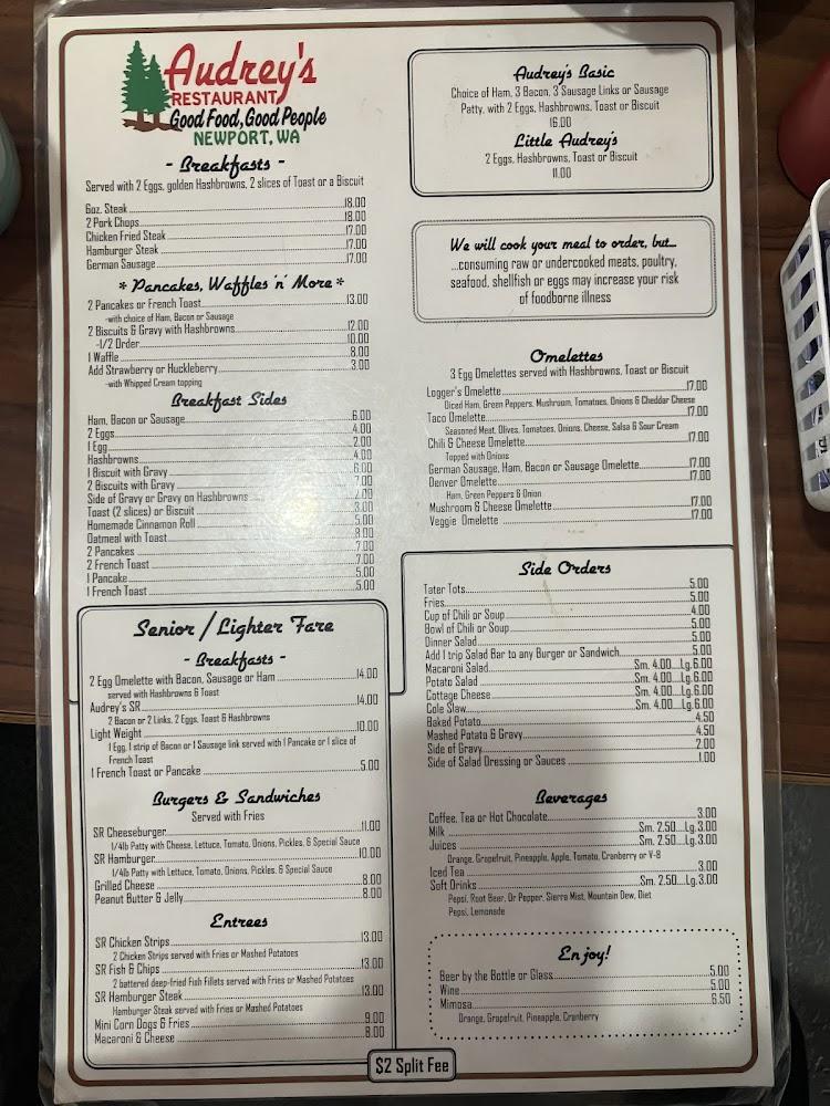 Audrey's Restaurant Menu image 4